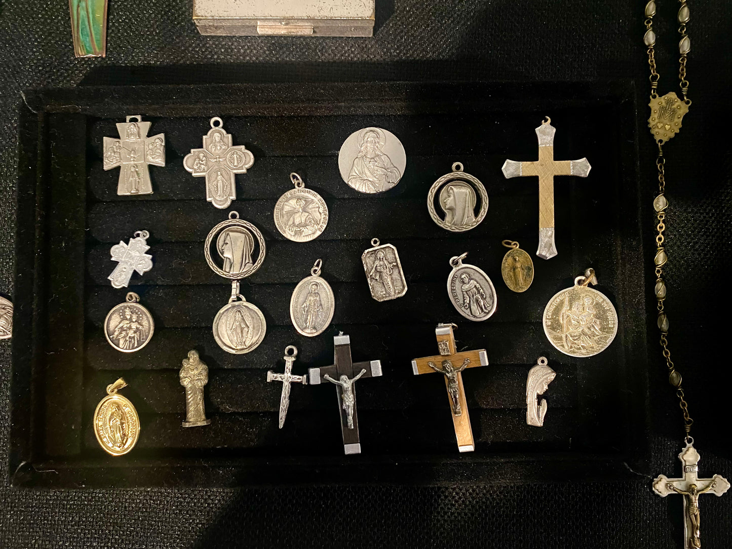 Large Lot Of Vintage Religious Pieces Sterling Silver and other metals (Not Tested)