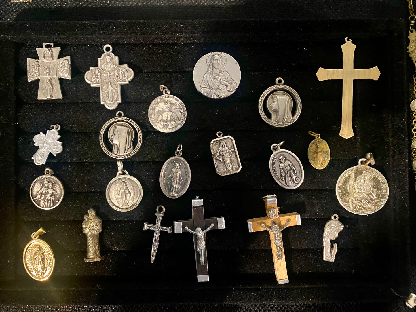 Large Lot Of Vintage Religious Pieces Sterling Silver and other metals (Not Tested)