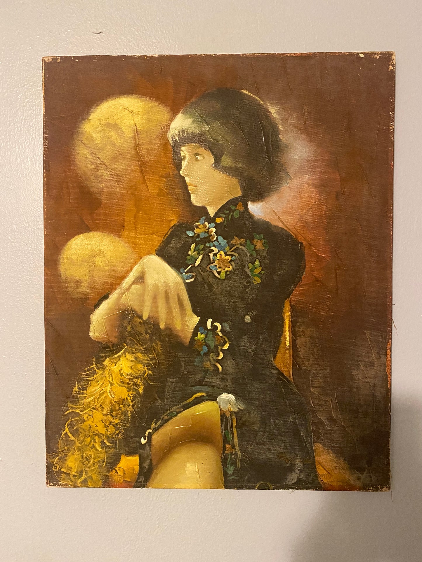 Vintage Signed Oil On Canvas