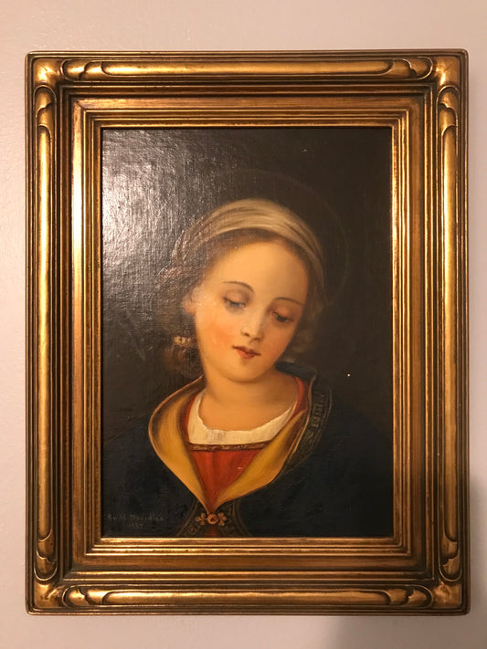 1937 Oil On Board                      Sister Mary Davidica                            Artwork - 15” X 19”