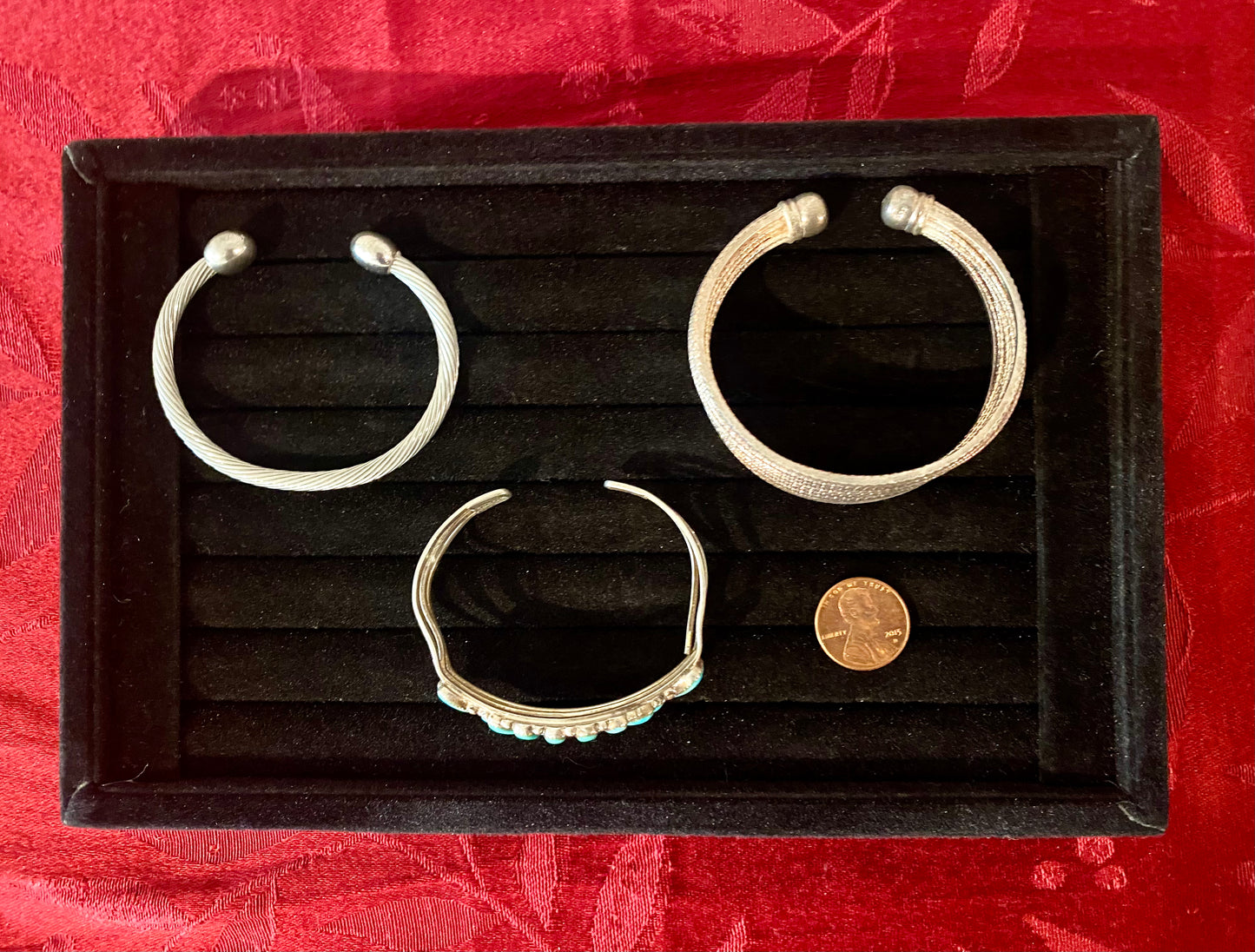 3 Vintage Sterling Silver Bracelets