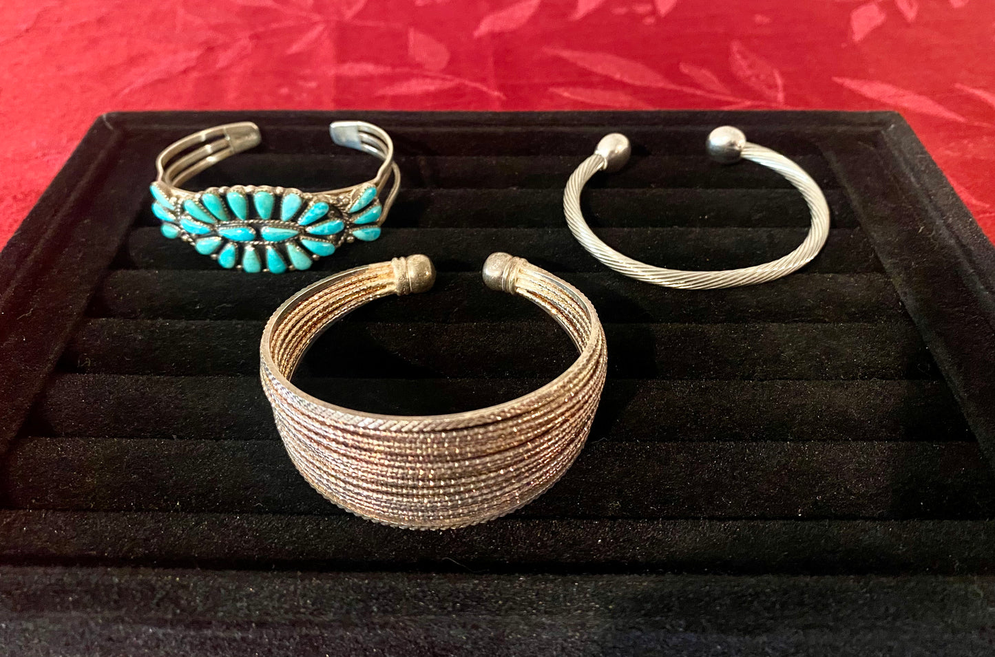 3 Vintage Sterling Silver Bracelets