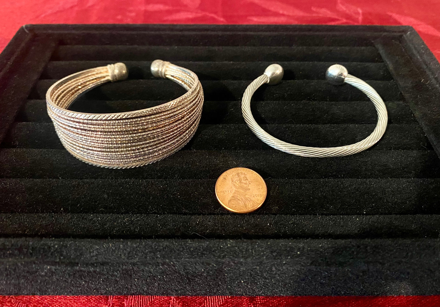 3 Vintage Sterling Silver Bracelets