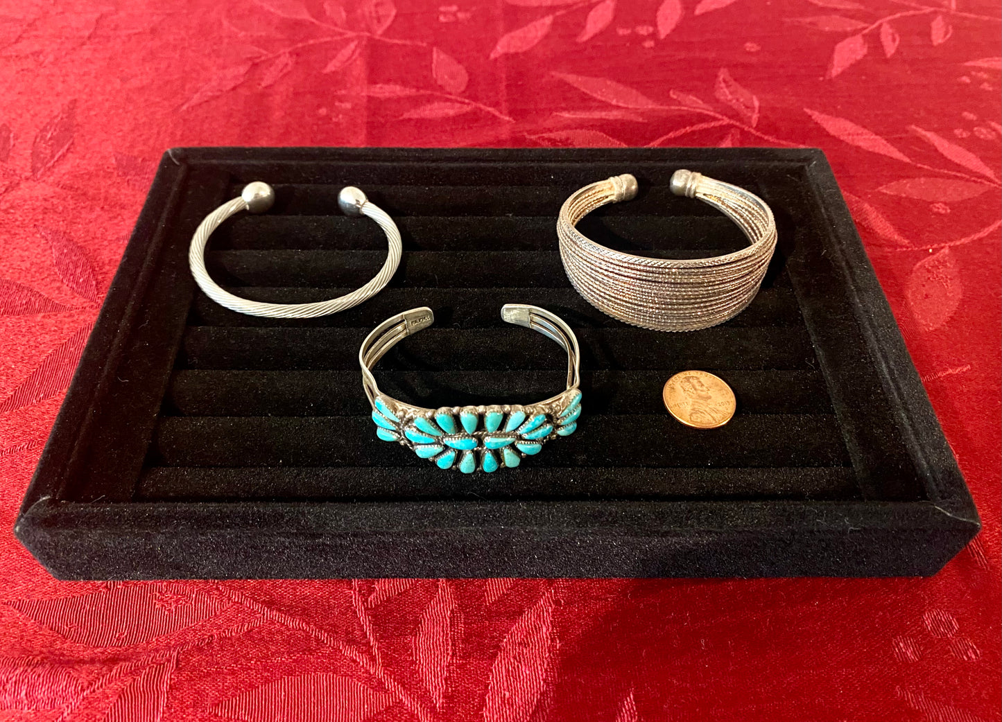 3 Vintage Sterling Silver Bracelets